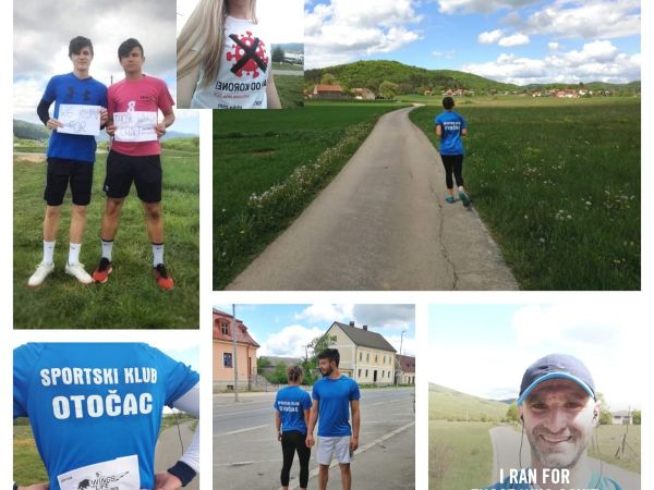 Članovi Sportskog kluba Otočac sudjelovali na virtualnoj utrci Wings for Life World Run