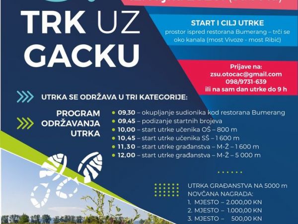 Poziv na tradicionalni 5. “Trk uz Gacku”