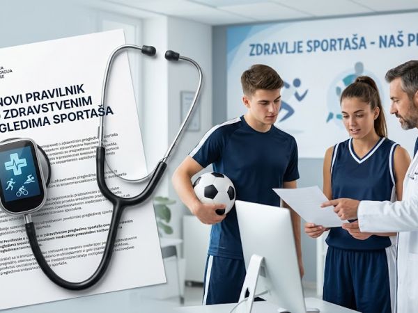 OBAVIJEST - novi Pravilnik o zdravstvenim pregledima sportaša
